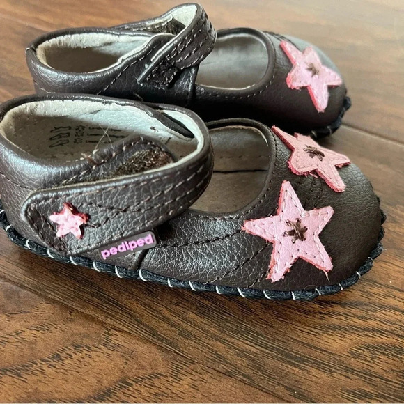 Pediped Infant Shoes-Starlite Cocolate Pink- EU size 19, 6-12 month infant - Picture 3 of 7